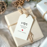 Warm Christmas Wishes, Hot Chocolate or Tea Gift Tags<br><div class="desc">These are the perfect little gift tags. You may edit the colours for any part of this design. To change colours,  click personalise and then "edit using the design tool." Select the element you wish to edit,  then use the tools to make the changes.</div>