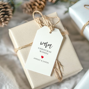 Warm Christmas Wishes, Hot Chocolate or Tea Gift Tags