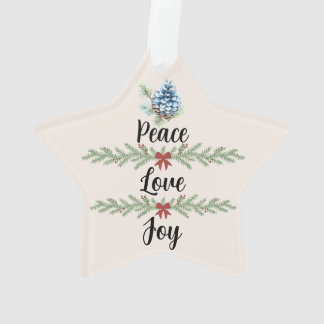 "Warm Christmas Wishes" Ornament