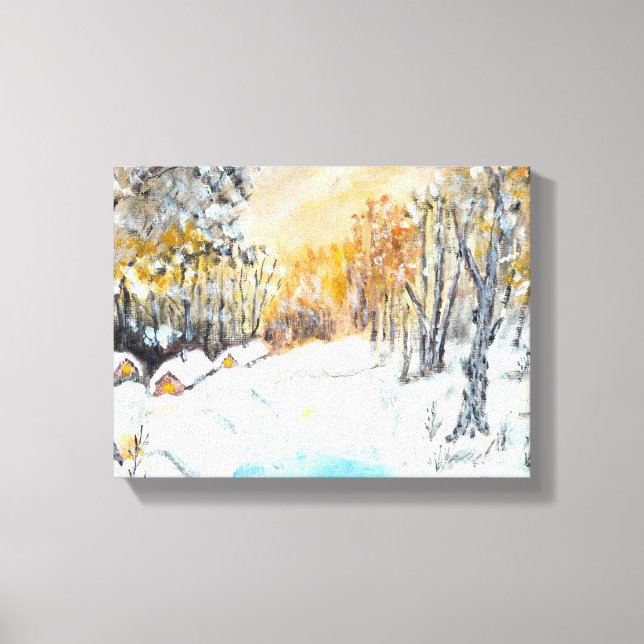 Warm cold canvas print (Front)