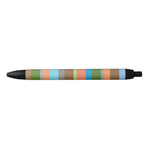 Warm color tones striped Pen