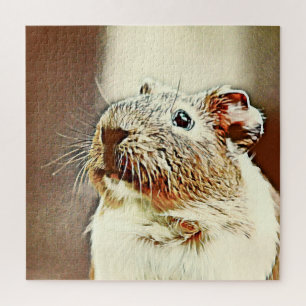 warm coloured animal guinea pig jigsaw puzzle