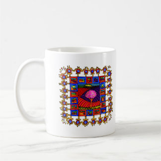 Warm coloured landschapjes with lively list! coffee mug