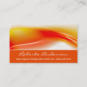 warm colourful colours business card