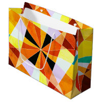 Warm Colours Cool Angular Geometric Shapes