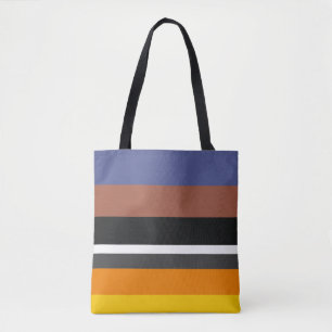 Warm Colours Familiar Horizontal Rectangles Tote Bag