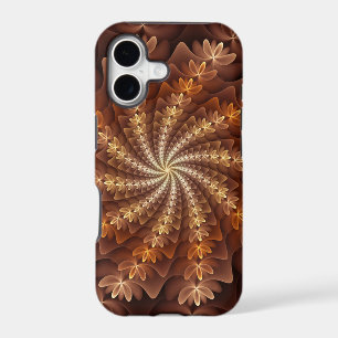 Warm Colours, Trippy Modern Fractal Art Pattern
