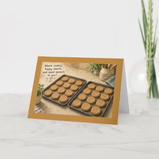 Warm Cookies Happy Hearts Peanut Butter Card