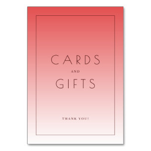 Warm Coral Pink Minimalist Thank You Card