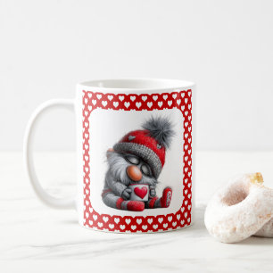 "Warm & Cozy" Sleepy Gnome Winter Cocoa Coffee Mug