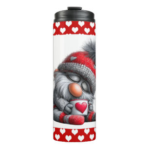 "Warm & Cozy" Sleepy Gnome Winter Cocoa Thermal Tumbler
