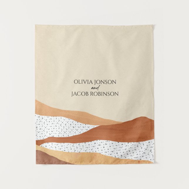 Warm desert | Boho wedding Tapestry (Front)