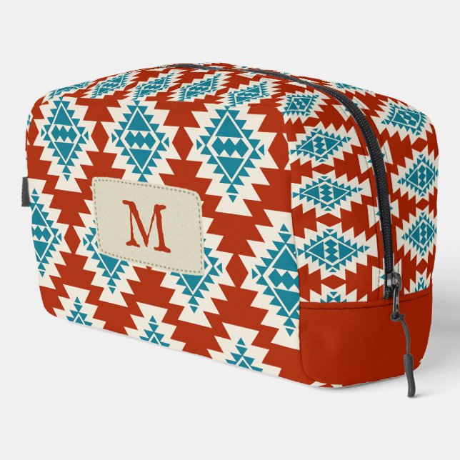 Warm Desert Dreams Southwestern Rustic Pattern Dopp Kit (Right Corner)