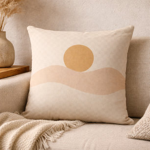 Warm Desert Glow Throw Pillow