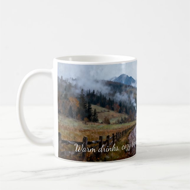 Warm Drinks, And Even Warmer Friends Coffee Mug (Left)