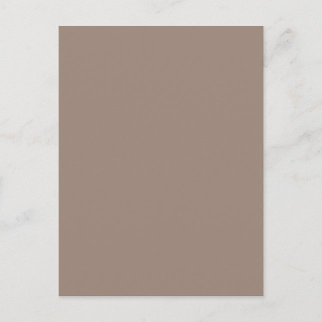 Warm Dusty Rose Background – Wedding Design Holiday Postcard (Front)