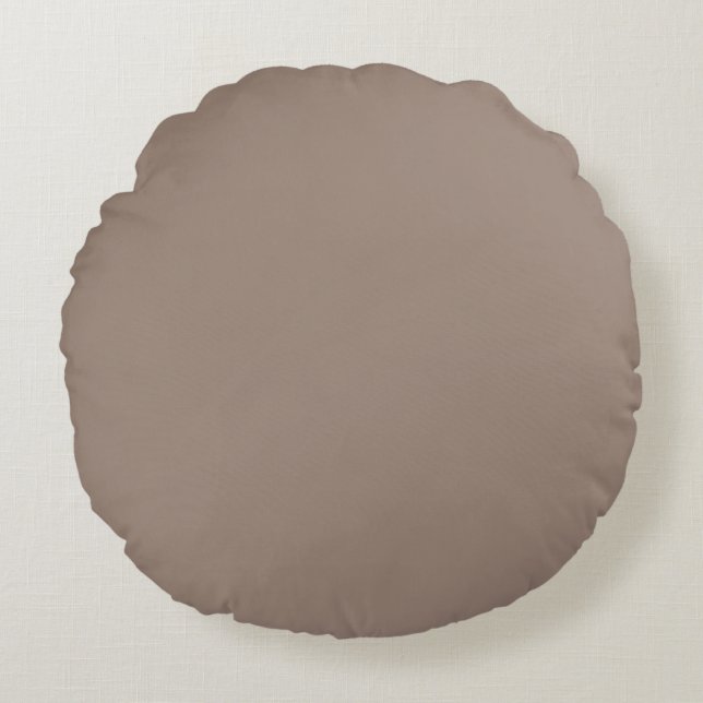Warm Dusty Rose Background – Wedding Design Round Cushion (Front)
