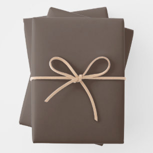 Warm Earthy Brown Wrapping Paper Sheets