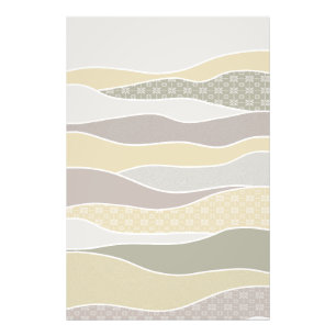 Warm Earthy Coloured Waves Photo Print
