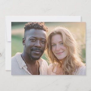 Warm Earthy Natural Photo Invitation