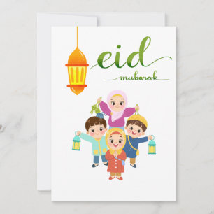 Warm Eid Celebration Design Holiday Card