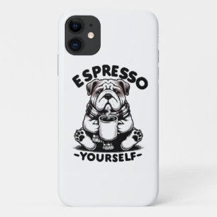 Warm Espresso Bulldog iPhone 11 Case