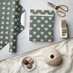 Warm Fall Aesthetic Pattern, Autumn Cosy Vibes Wrapping Paper