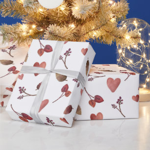 Warm Fall Aesthetic Pattern, Autumn Cosy Vibes Wrapping Paper