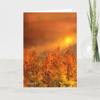 Warm Fall Day Thanksgiving Card