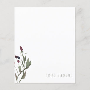Warm Fall Foliage & Berry Personalised Stationery