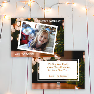 Warm Family Christmas Photo Holiday Card