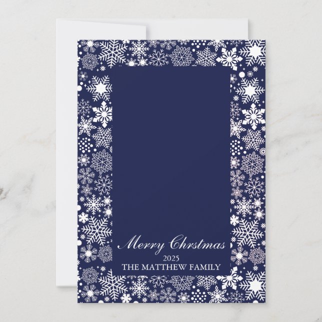 Warm Family Merry Christmas Card (Front)