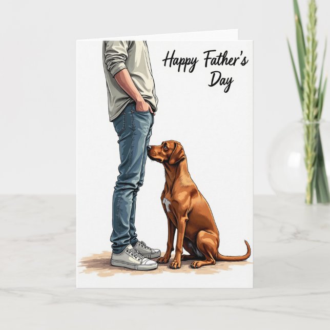 Warm Fathers Day Canine Card (Front)