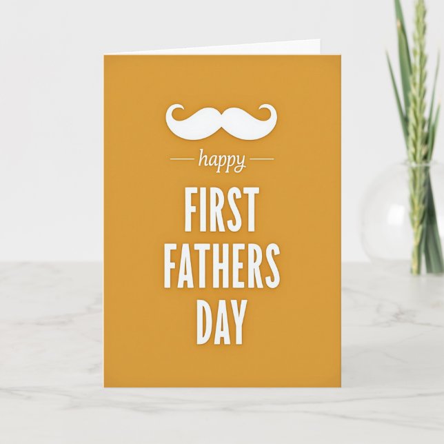 Warm Fathers Day Design Card (Front)