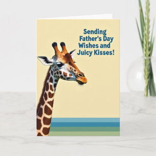 Warm Fathers Day Kisses Card