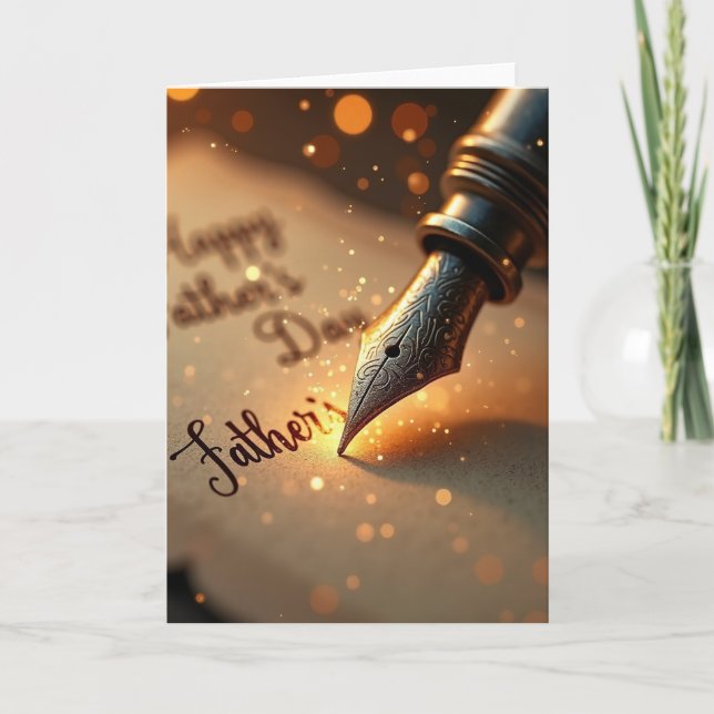 Warm Fathers Day Message Card (Front)