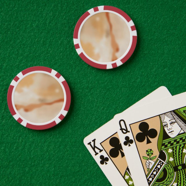 Warm Flow Abstract Poker Chips (Poker Table (Double))