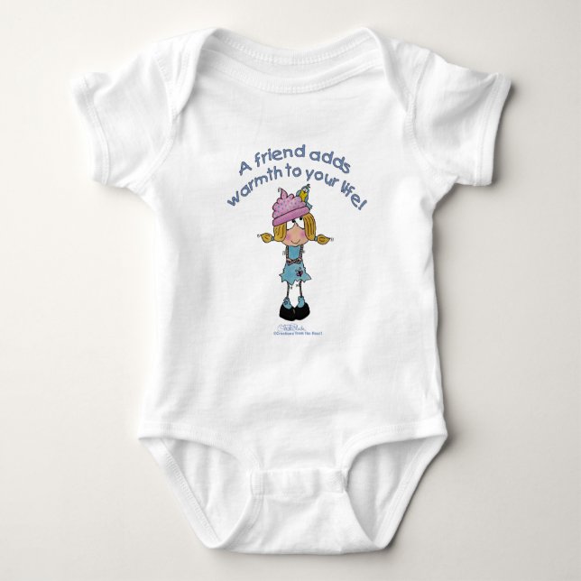 Warm Friends! Baby Bodysuit (Front)