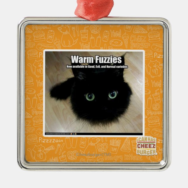 Warm Fuzzies Metal Tree Decoration (Front)