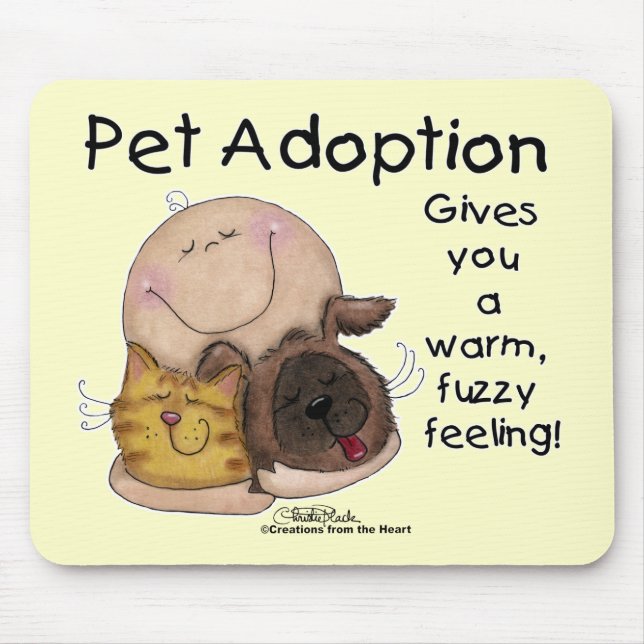 Warm, Fuzzy Feeling! Mouse Mat (Front)