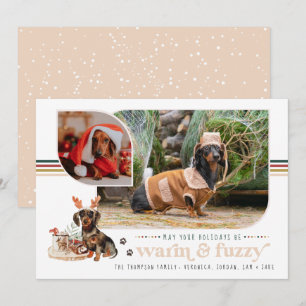 Warm & Fuzzy Pet Holiday Photo Card