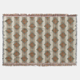 Warm Gold Celtic Knotwork Blanket