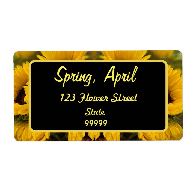 Warm Golden Sunflower Custom (Front)