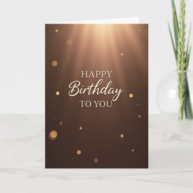 Warm Gradient Birthday Card (Front)