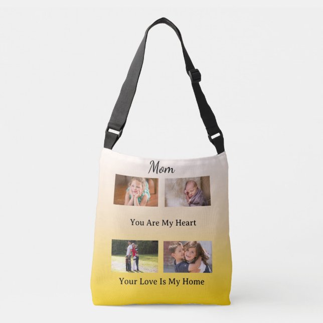 Warm Gradient – Four Photo Keepsake Crossbody Bag (Front)
