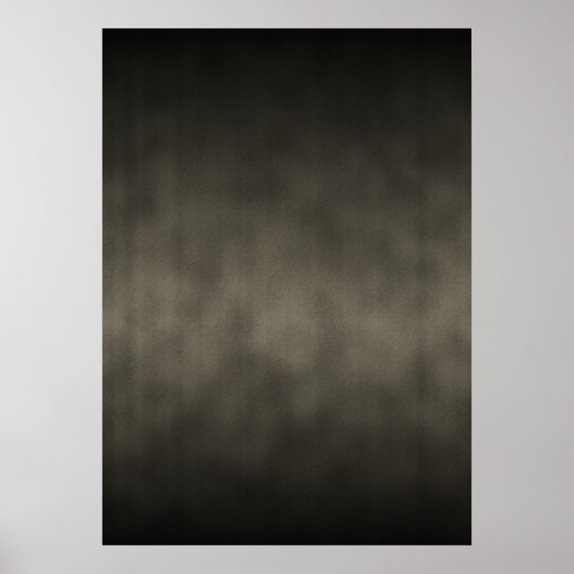 Warm Gray Goth Ombre Background Art Poster (Front)