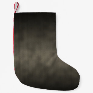 Warm Gray Goth Ombre Background Art Small Christmas Stocking