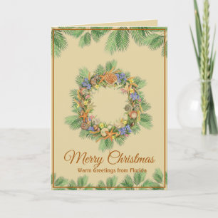 Warm Greetings From Florida Christmas  Card