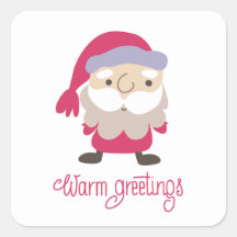 Warm greetings Santa Claus