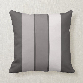 Warm Grey 3 Stripe (1 of 3) 16" Throw Pillow